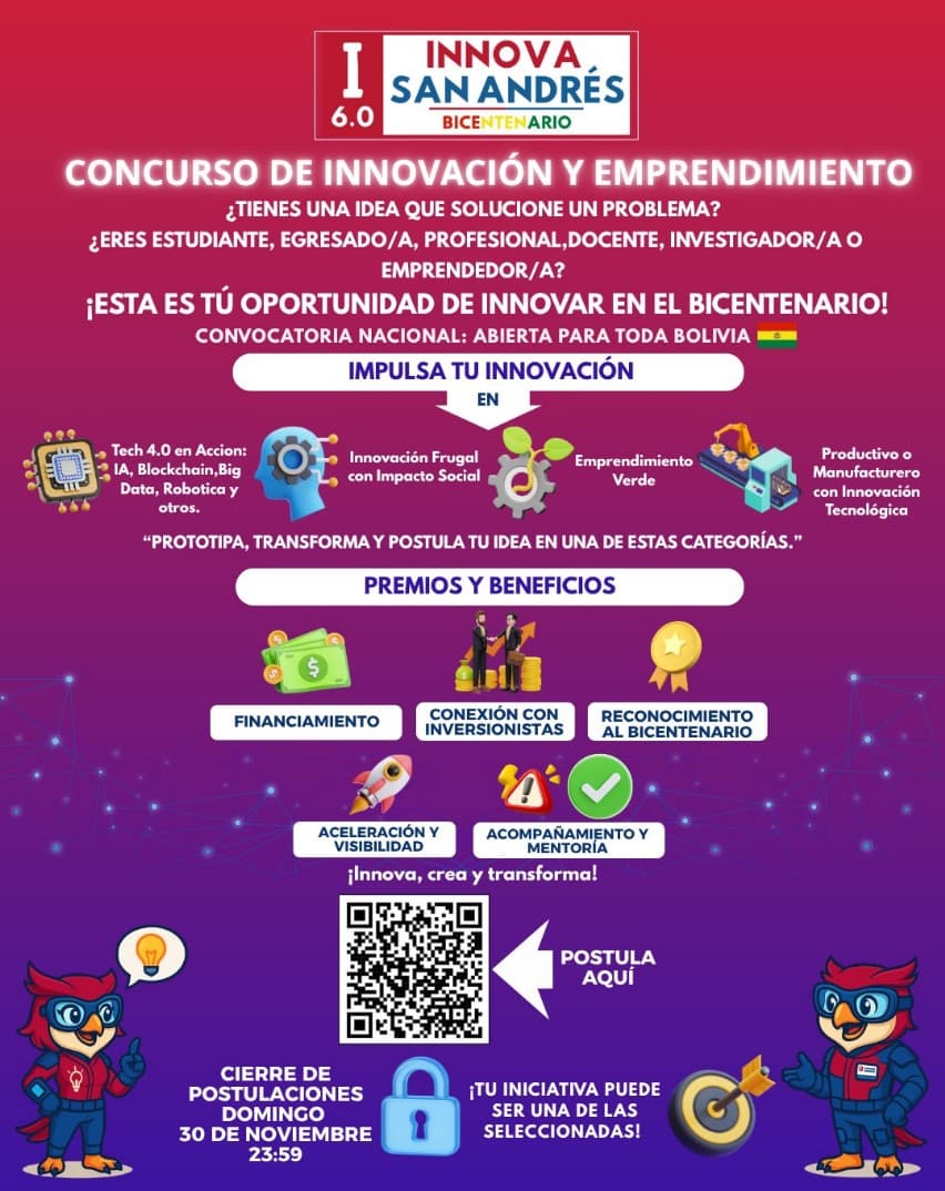 Innova San Andrés 6.0 Bicentenario - Concurso de Ideas Innovadoras